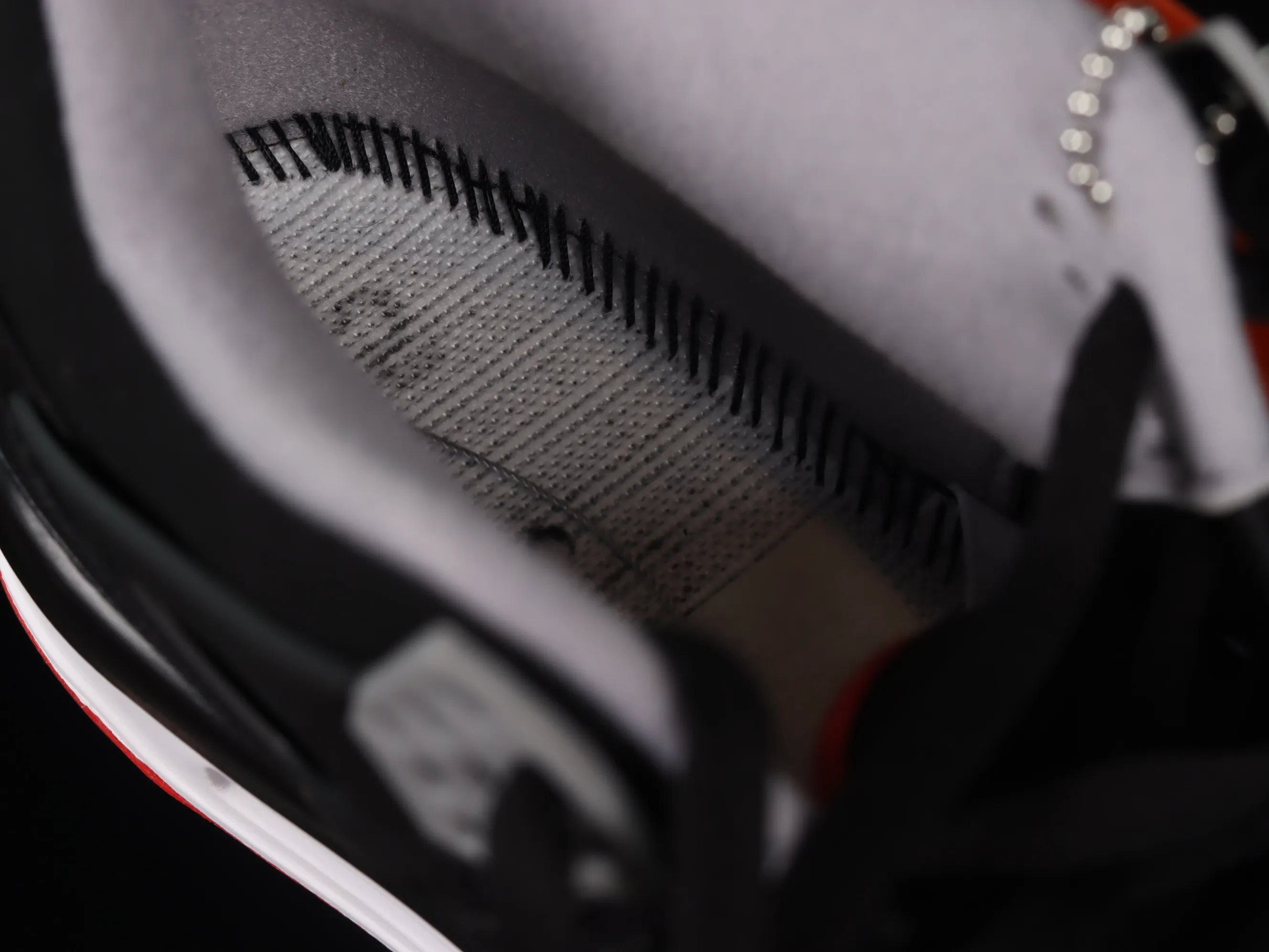 All categories Air Jordan Jordan series basketball shoes Air Jordan 4 LJR version Air Jordan 4 Retro "Bred" AJ4 Jordan 4 first year re-engraved new black and red 308497-060